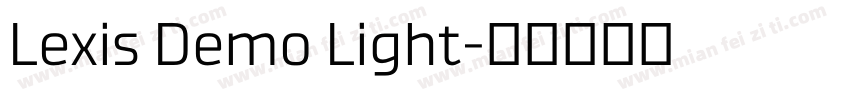 Lexis Demo Light字体转换